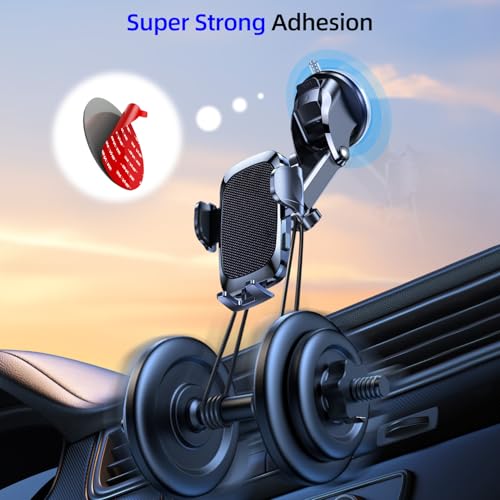 Adhesive Sticky Pad Mounting Disk: 2Pcs 75mm Dashboard Disc & 2Pcs 70mm Double Sided Replacement Tape for Phone Mount Windshield Window - 3M VHB Dash Plate for Vacuum Car Holder Suction Cup GPS Camera