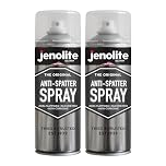 JENOLITE Welders Anti-Spatter Spray Aerosol | Non-Flammable | 2x500ml | Surface Protection - Prevents Adhesion of Welding Spatter | Silicone Free & Non-Corrosive