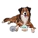 Disney Star Wars JPT1311 Grogu und Mandalorianer Plüschspielzeug für Hunde 2er-Pack – Zwei 9 cm große Plüschspielzeuge mit Quietscher