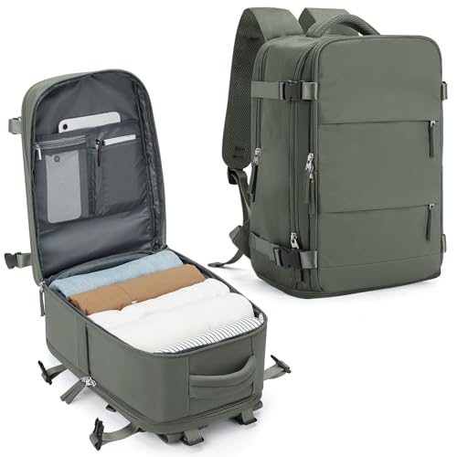 SZLX Mochila Viaje Cabina Avion 40x20x25 Mujer Ryanair Mochila Equipaje de mano 40x20x25 Ryanair Maletas de Viaje Cabina 20L Mochila de Viaje Hombre Mochila Portatil 14 Pulgadas Impermeable