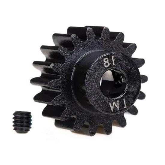 Jstpure for 6491R - Steel Pinion Gear - 18 - .0 MOD - X-MAXX - TRA6491R