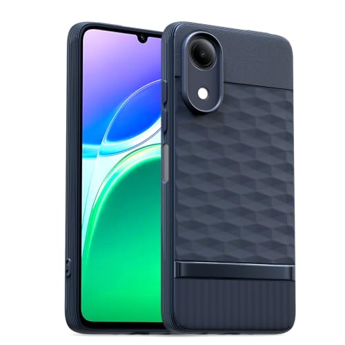 Image of Outlouders Back Cover for Vivo T5e | Full Camera Protection | TPU Soft Flexible Shockproof Bumper Case (Blue)