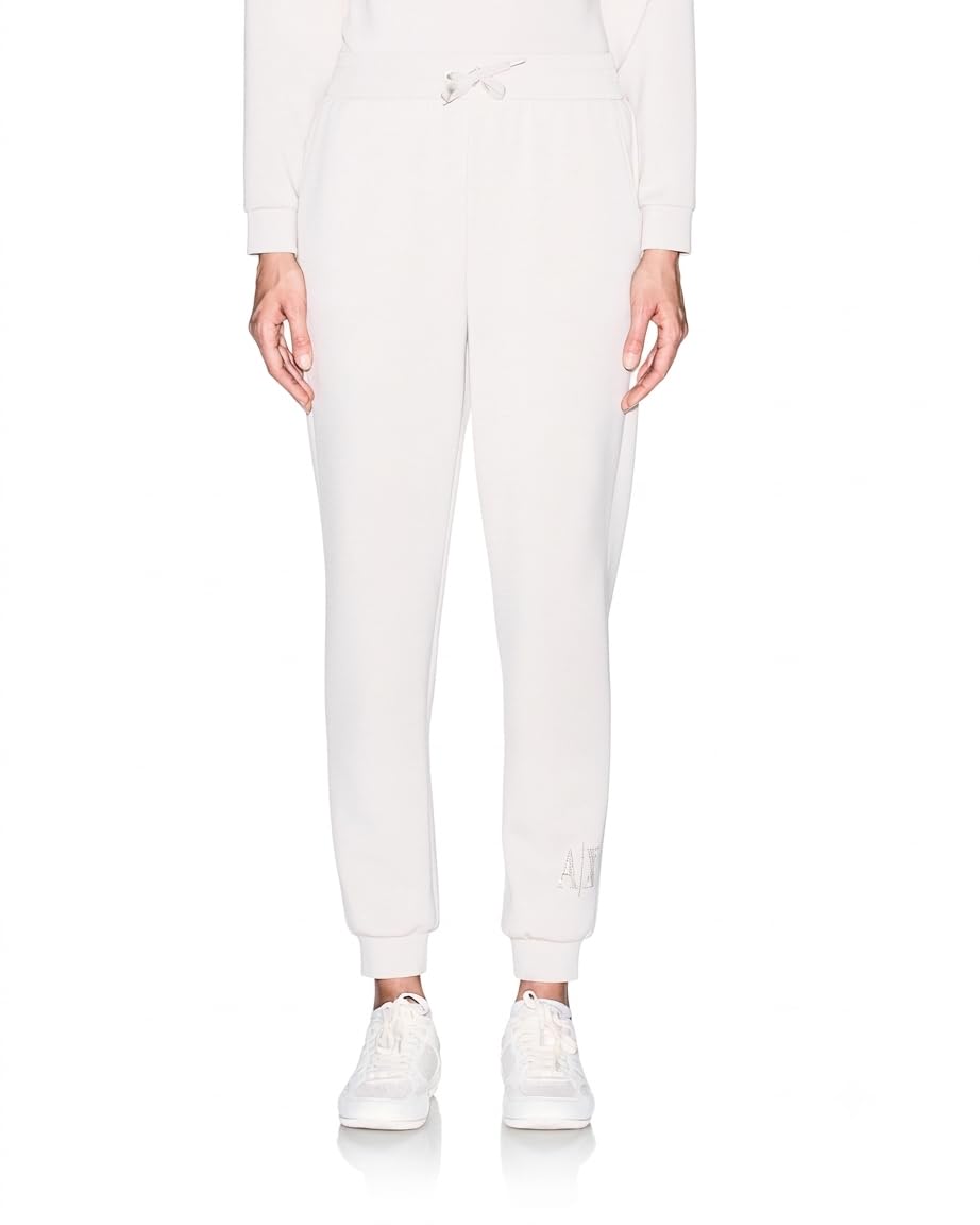 Armani Exchange - Icon Logo Studs Jogger, Pantaloni da Ginnastica Donna