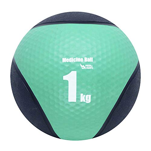 Kit com 04 Medicine Ball Premium De Borracha De 1 A 4 Kg