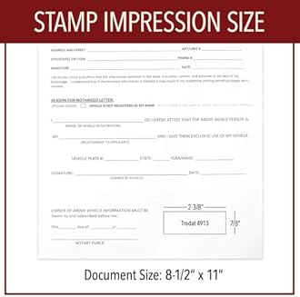 Custom Signature Stamp - Personalized Insignia - Self-Inking - Your Choice of 7 Ink Colors! (5, Large)