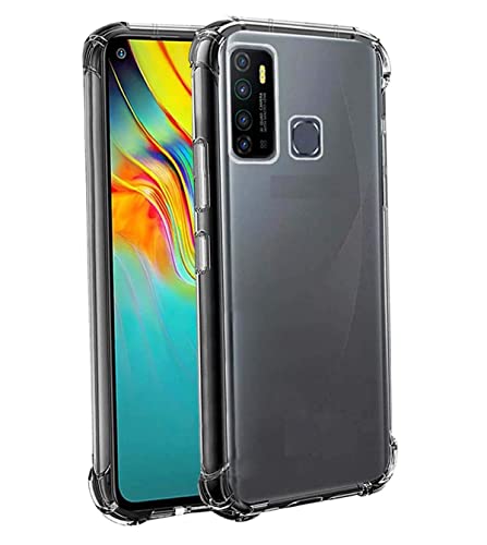Image of COVERBLACK Rubber Back Cover for Vivo Tecno Spark 5Pro / Spark 5 / KD7H - Transparent