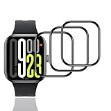 【3枚セット】 用 Xiaomi Redmi Watch 5 フィルム 保護フィルム PET複合材 炭素繊維 3D曲面 カバー 対応 Redmi Watch5 液晶保護フィルム 高透過率 3D全面保護 キズ防止 飛散防止 高感度タッチ 耐衝撃 指紋・汚れ防止 ゼロ気泡 簡単貼り付け