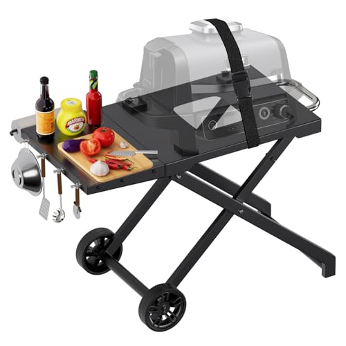 WELL GRILL Ständer Faltbarer Grillständer für Ninja Woodfire OG700 Series, BBQ Grilltisch...