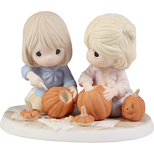 Precious Moments 221021 I’ll Always Carve Out Time for You Bisque Porcelain Figurine, Multicolor