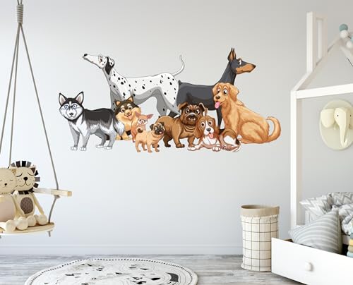 Vinilo Decorativo Infantil Cachorro 40 x 18 pulgadas miniatura 3