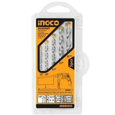 Ingco 5pcs Masonry Drill Bits Set – AKDB3055 (B08BS1MCVN) Amazon Price History, Amazon Price Tracker
