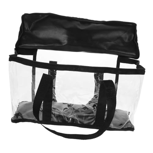 Ipetboom Baseball Cap Storage Bag Pvc Duffle Bag for Women Zipper Clear for Concerts Stadiums