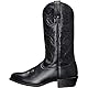 LAIYUTING Herren Vintage Western Cowboystiefel Herren Leder Vintage bestickte Stiefel Spitzschuh Medium Tube Plateaustiefel