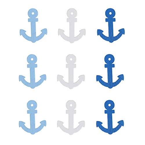 VOSAREA 100 Pièces Décoration D'intérieur Scrapbooking Décorations Pour La Maison Ancre En Bois Ancre De Bateau Scrapbooking Bambou Pendentif