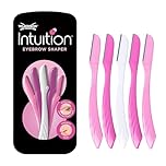 WILKINSON SWORD - Intuition Eyebrow Shaper for Women | Facial Hair Remover and Trimmer | Exfoliating Dermaplaning Tool | Pack of 5 Disposable Razors