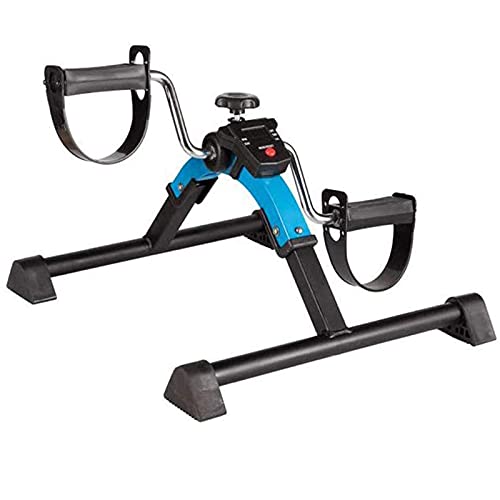 Image of Portable Pedal Exercise Exercise Bike For Rehabilitation Training /Arm And Leg Training Mini Portable Fitness Equipment Blue And Black