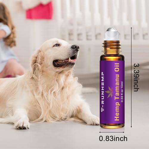 Image of T-RUNHEMP|Pet Wound Care | Hemp Oil | Oil Roll | Natural Support for Pet Wound Healing| Care Skin, Relieves Pain & Healing for Cats and Dogs Cuts,Scrapes Healing Aid and Skin Repair.
