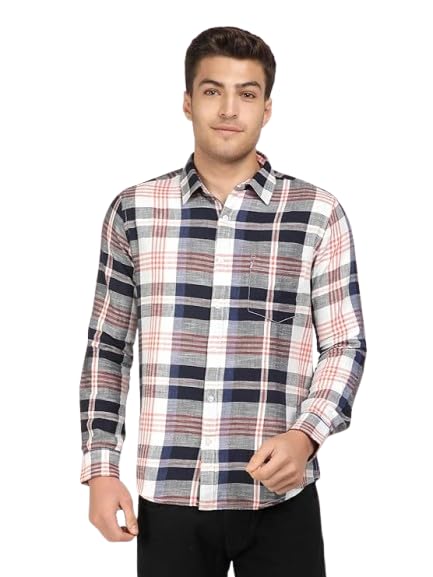 Giant Star Bold Checks Shirt-Black and White in S L M XL & XXL