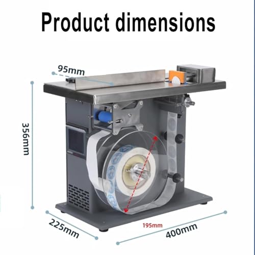 Etichettatrice automatica ad angolo retto Applicatore angolare a 90 ° Etichettatrice ad alta velocità per etichette opache trasparenti, 60 fogli/minuto