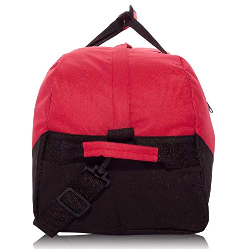 iEquip Duffle Bag, Gym bag, Heavy Duty Travel Bag Two Tone (Red - Large (21