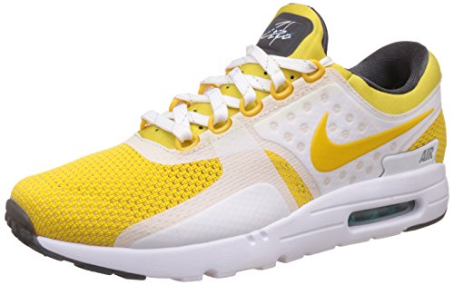 Nike Air Max Zero QS, Chaussures de Running Entrainement Homme, Blanc/Noir (Blanc/soufre Vif-Bleu Espace (Space Blue) -Anthracite), 48.5 EU