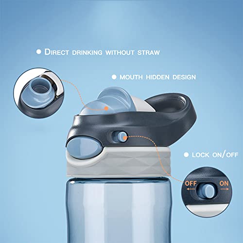 Dearart 26Oz Grey Water Bottle Without Straw, Bpa Free Wide Spout Leakproof Has Handle, Easy Carried Easy Clean Suit Sports School Travel Office Gym Etc. #TOP7