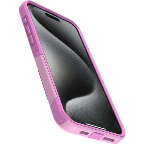 Image of OtterBox iPhone 15 Pro MAX (Only) Commuter Series Case - RUN WILDFLOWER (Pink), slim & tough, pocket-friendly, with port protection