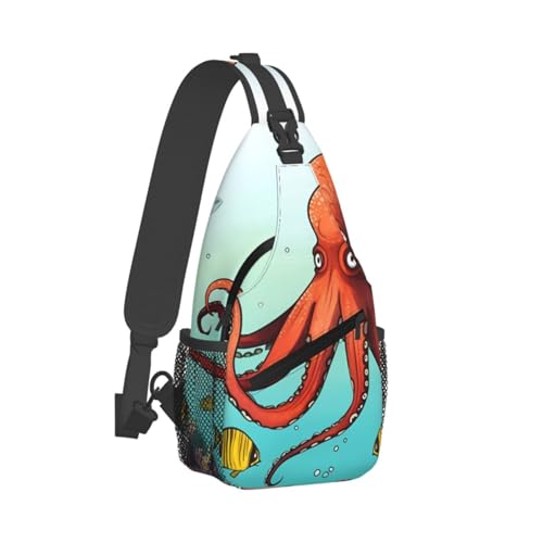 Bolso cruzado Giant Octopus para hombre y mujer miniatura 2