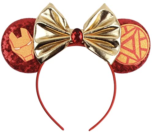 CLGIFT Halloween Minnie Ears, Orange Minnie Ears, Black Web Mickey Ears Headband, Halloween Minnie Costume, Jack (IM)