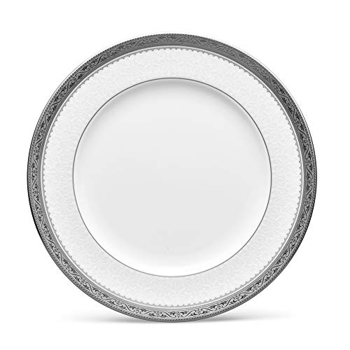 Noritake Odessa Salad Plate, 8-1/2-Inch, Platinum