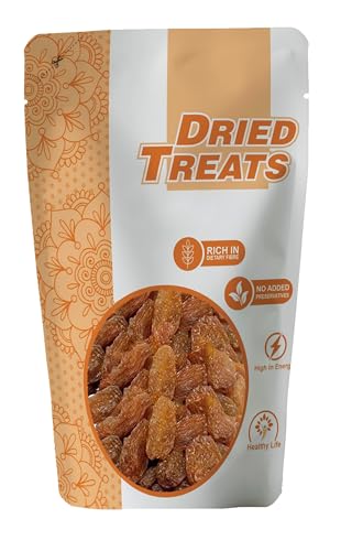 Image of Dried Treats Premium Raisins (Golden Raisins /Munakka, 250g)