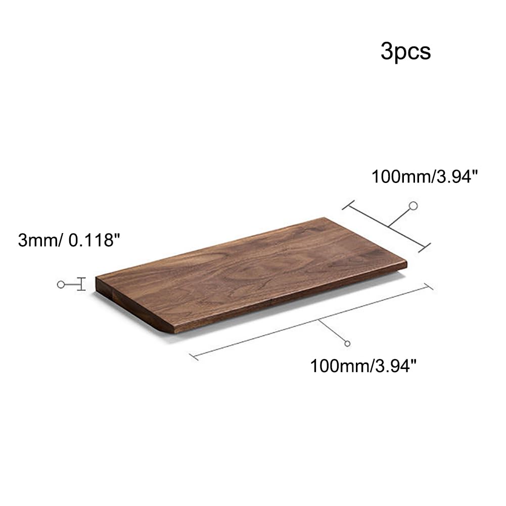 Amazon.co.jp: BAIWANLIN クルミ板クルミ材ボードピース厚さ3mm長さ