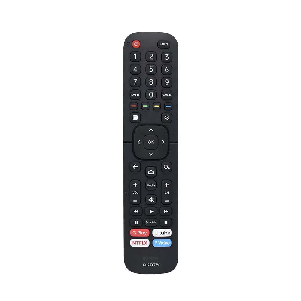 7SEVEN® Compatible with VU Smart TV Remote Control EN2BX27V EN2BY27V Model Suitable for 32US 43US LED FHD Android Television Non Voice Command with Streaming Apps