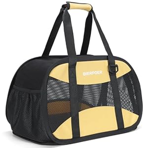 Cat Carrier Soft for Small Medium Puppy Cats Dogs Puppies up to 15 Lbs Soft Cat Carrier with Breathability Black