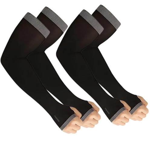 Image of Yuneek Arm Sleeves For Men & Women UV Sun Protection, UPF 50 Cool Arm Hand Cover Unisex For Bike ride,Golf,cricket,cycling,yoga,gym Sports