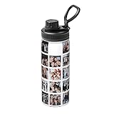 ABOORA One Music And Direction Tumbler Stainless Steel Vacuum Insulated Water Bottle Leakproof Sport Flask 18oz