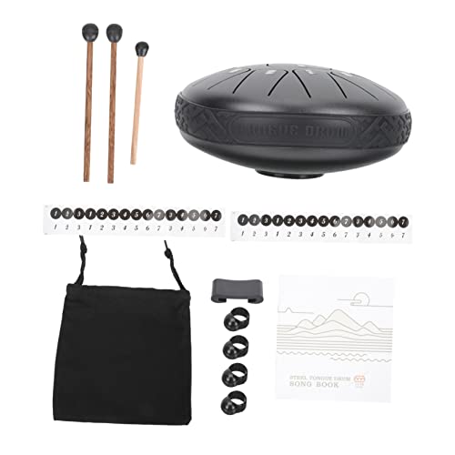 Totority Steel Tongue Drum Hand Drum Set Boys and Girls Adults Musical Instrument 6 Inch 11 Notes Creative for Playing