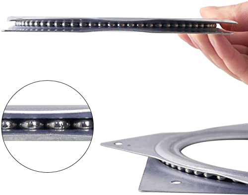 Dmstech 6" Lazy Susan Turntable 500 Lbs Pounds Steel Ball Bearing Rotating Tray Strong Sturdy Table Cabinet Low Profile #TOP3