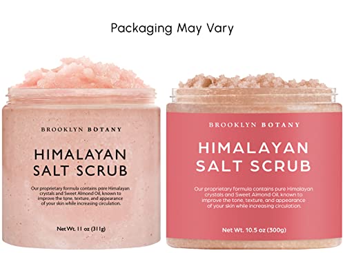 Brooklyn Botany Himalayan Salt Exfoliating Body Scrub & Foot Scrub - All Natural Exfoliator, Moisturizes With Sweet Almond Oil - Scrub Away Dead Skin - Great Gifts For Women - 10 oz - Image 5