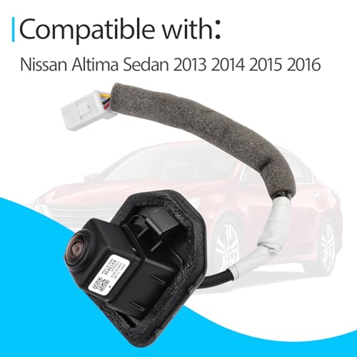 Image of Rear View Backup Camera Replaces 28442-3TA0B Compatible with Nissan Altima Sedan 2013-2016, Parking Assist Camera