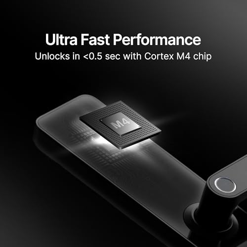 Image of QUBO Smart Door Lock Optima from Hero Group | 4-Way Unlocking | 4 Bolts | Fingerprint | RFID Access Card | Passcode | Key | 2-Year Warranty | Free Installation