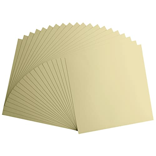 Florence Cardstock Smooth, Coloured Card Making Supplies 12 x 12 inch, Beige, 20 Sheets - Image 3