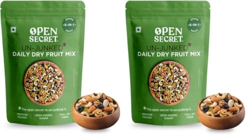 Image of Open Secret Premium Mixed Dry Fruits | 200gm, 6 Superfood in 1 Mix | Dry Fruits Mixed pack, Mix Dry Fruits, Mixed Nuts, Contains Cashews, Almonds, Pista & more Healthy Snacks (Pack of 2)