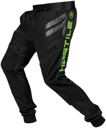HK Army TRK Jogger Paintball Pants - Green Paintball Clothing for Men (Large)