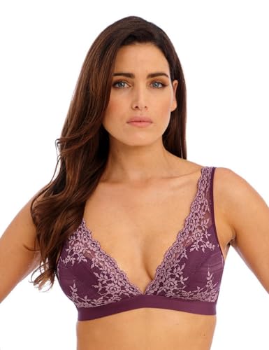 Image of Wacoal Women's Embrace Lace Lightly Lined Wire Free Mid Coverage Bralette, 852191