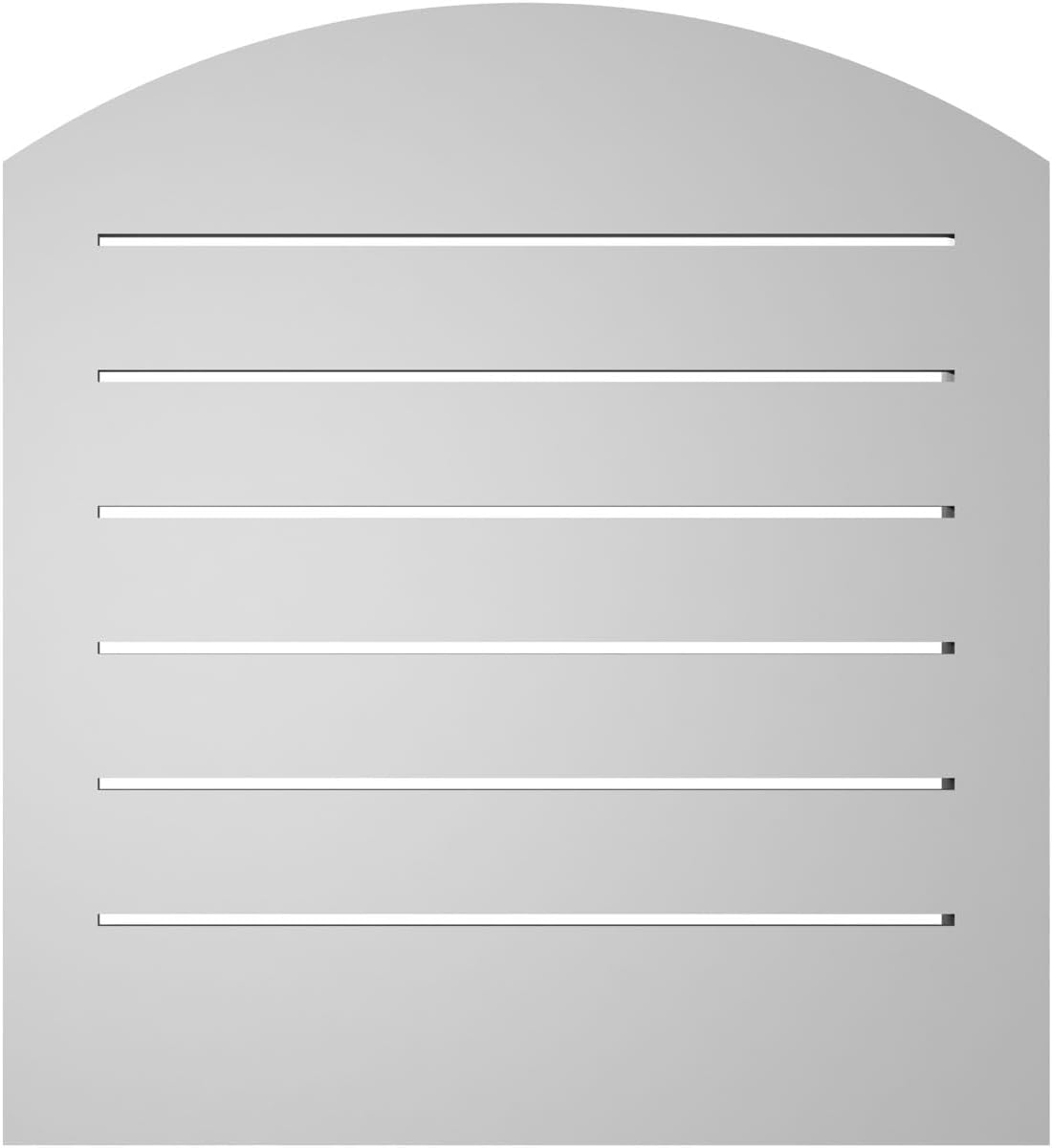 Ekena Millwork GVPAR22X2402SF Arch Top Surface Mount PVC Gable Vent, 22"W x 24"H, Factory Primed White