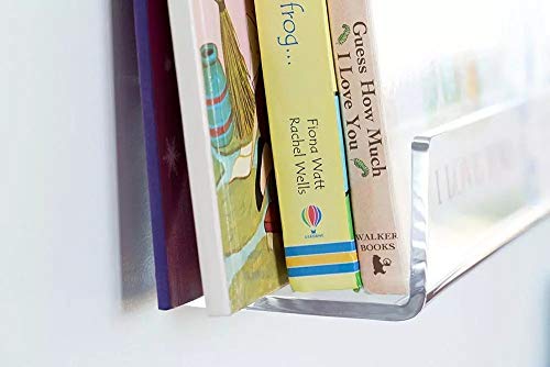 Cy Craft Clear Acrylic Floating Shelves Display Ledge, 5 Mm Thick Wall Mounted Storage Shelf For Kitchen/Bathroom/Office,Invisible Kids Bookshelf And Spice Rack,15 Inch,Set Of 4 #TOP5
