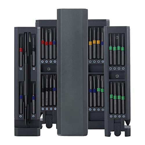 Milageto Kit de Chave de Fenda Portátil 31 em 1 Alicate de Manutenção Tipo Push Broca Ferramenta de