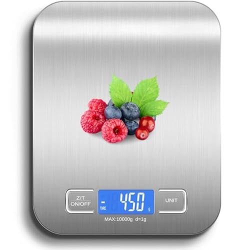 Balança de Cozinha Digital em Inox Premium Resistente à Água Port...