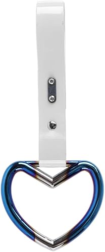 Q1-TECH, JDM Tsurikawa - Anillo japonés para metro, tren, autobús, mango para coche, correa de mano con forma de corazón, anillo de advertencia para